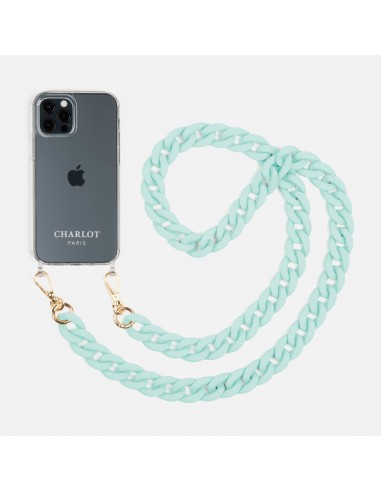 Coque Clear + Chaîne Ella Fine Mint prix