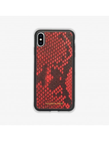 COQUE IPHONE X/XS ROUGE ÉCAILLES les ligaments