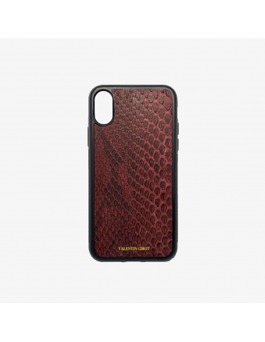 COQUE IPHONE XR BORDEAUX ÉCAILLES commande en ligne